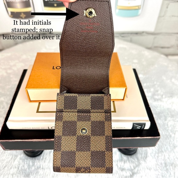 Louis Vuitton Damier Ebene mini pouch bag LIKE NEW - Picture 5 of 10